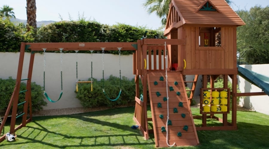 How To Attach A Swing Set To A Playhouse